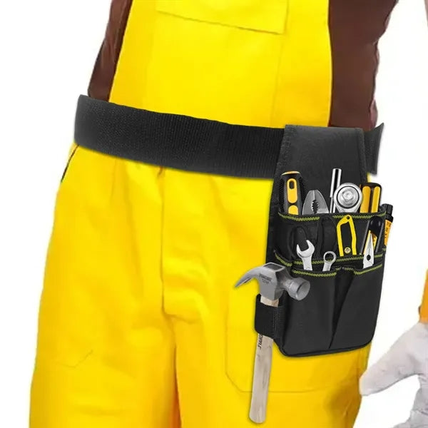 Multi-Pocket Tool Belt Pouch with Adjustable Waist Strap