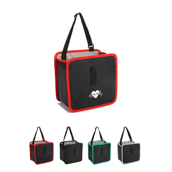 2.1 Gallons Large Capacity Hanging Car Trash Bag Foldable.