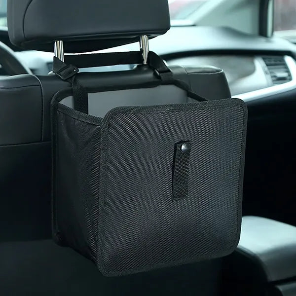 2.1 Gallons Large Capacity Hanging Car Trash Bag Foldable.