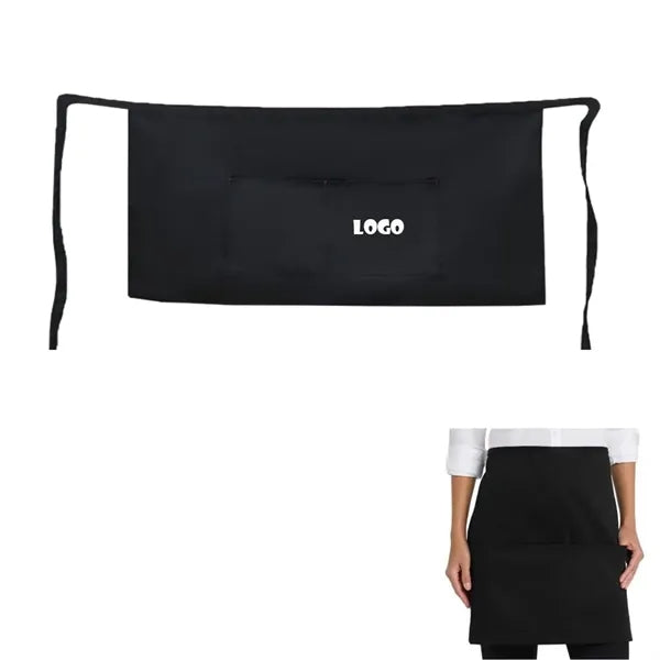 Two-Pocket Poly-Cotton Kitchen Apron