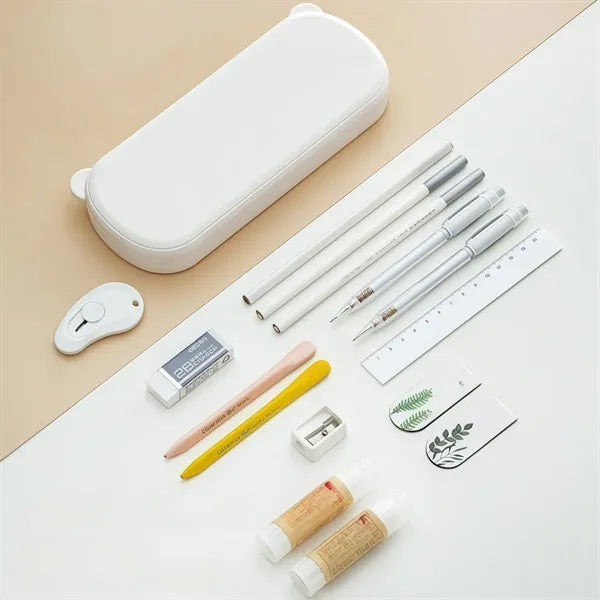 Waterproof Macaron Color Bear Pencil Box