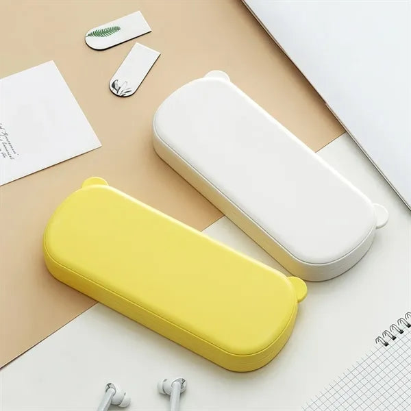 Waterproof Macaron Color Bear Pencil Box