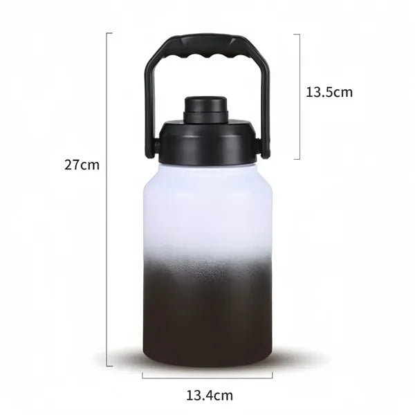 64OZ Insulated Water Bottle Jug with Straw