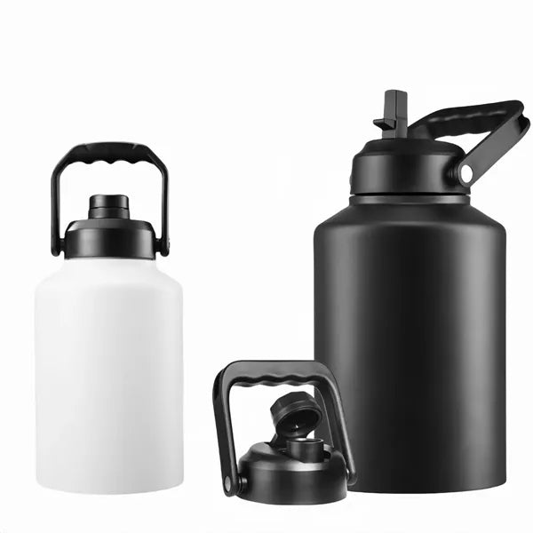 64OZ Insulated Water Bottle Jug with Straw