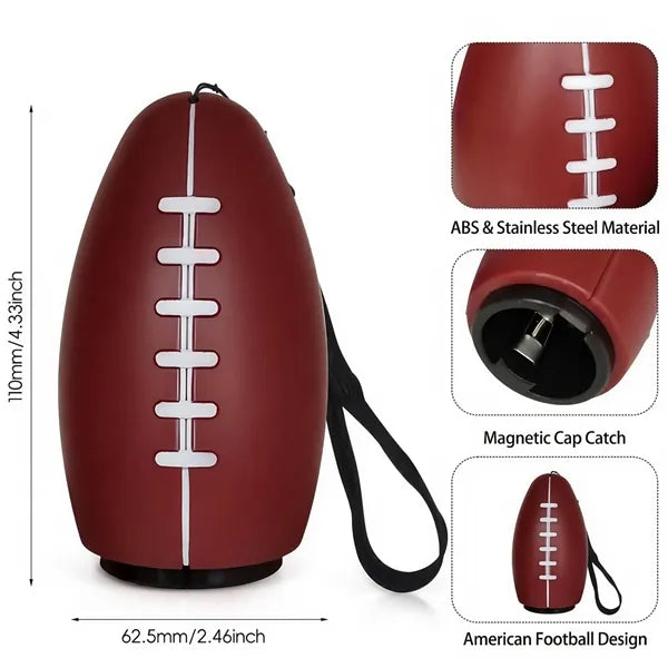 Football-Shaped Automatic Press Down Bottle Opener