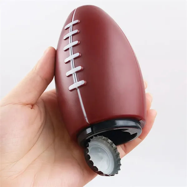 Football-Shaped Automatic Press Down Bottle Opener