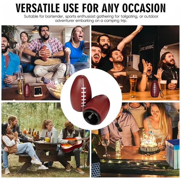 Football-Shaped Automatic Press Down Bottle Opener