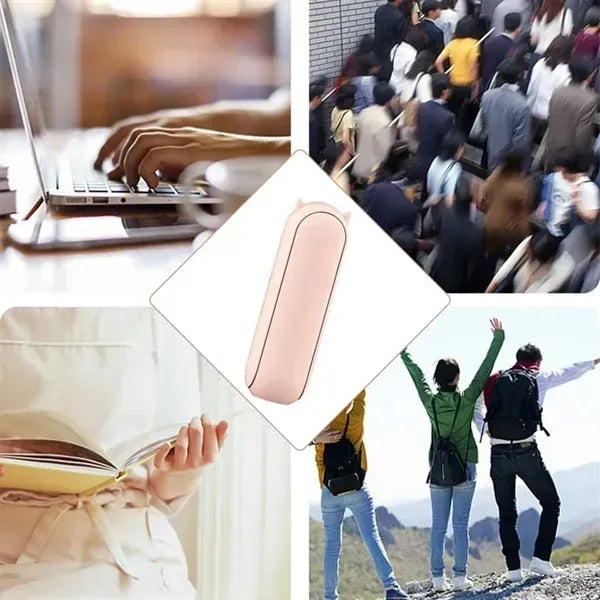 Portable mini USB charging folding fan mobile power