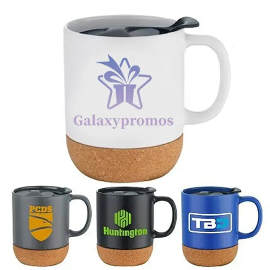 12 OZ Ceramic Mug With Cork Base