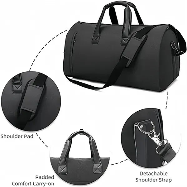 Garment Bag Travel Shoulder Strap Business Shoe Compartment