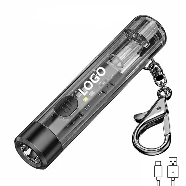 Led Rechargeable Super Bright Flashlight Keychain