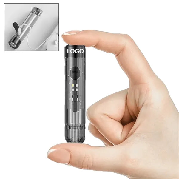 Led Rechargeable Super Bright Flashlight Keychain