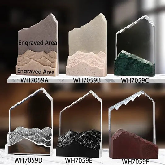 Monumental Marble Crystal Trophy