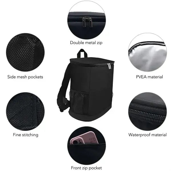 Insulated lunch cooling backpack