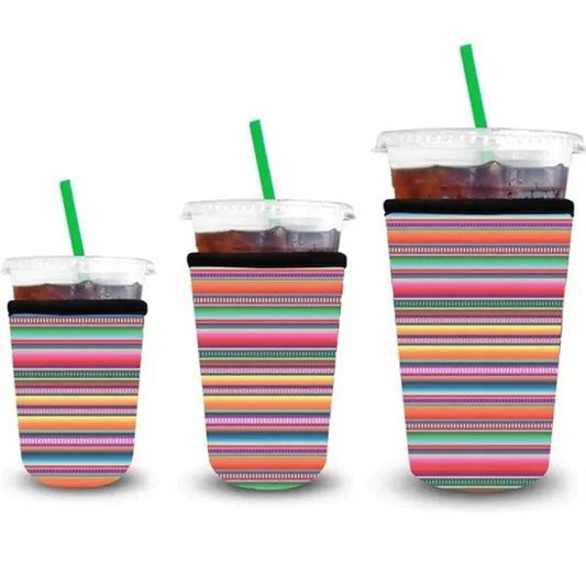 Neoprene Insulated Iced Coffee and Cold Soda Cup Sleeve