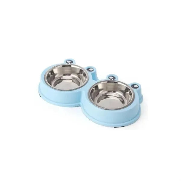 Double Dog Cat Bowls Premium Stainless Steel