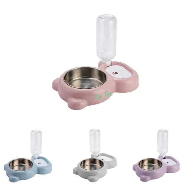 Dog Bowls, Cat Food and Water Bowl Set