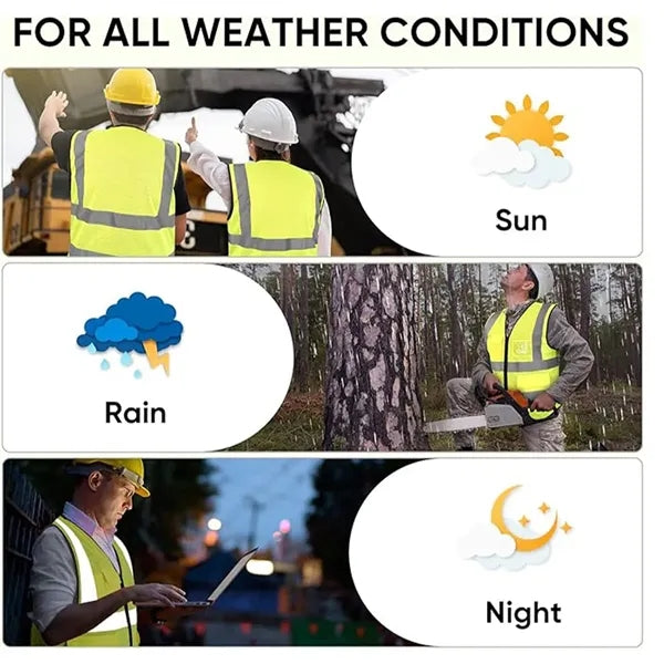 Reflective Vests With Printed Safety Clothing