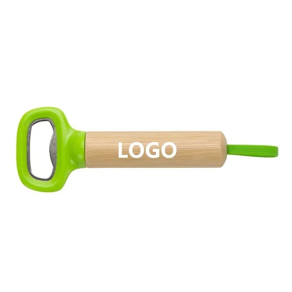 Pop Top Bamboo Bottle Opener