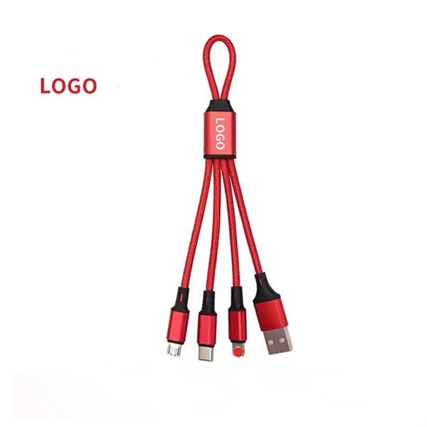 Keychain One To Three Data Cables