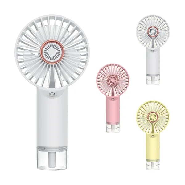 Handheld mini misting fan