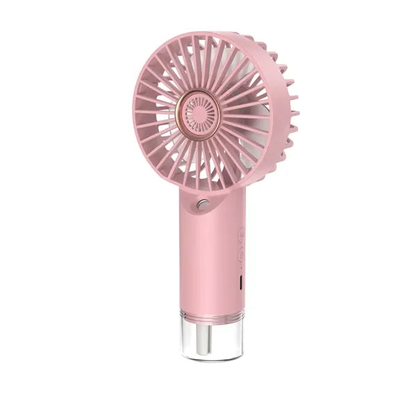 Handheld mini misting fan
