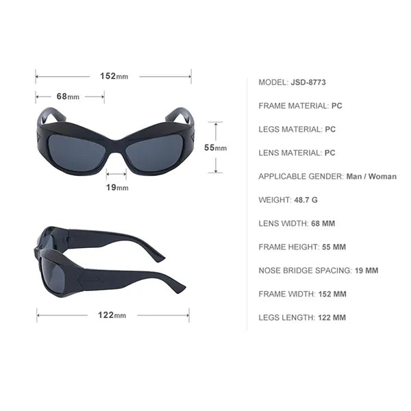 Punk Style Y2K Sunglasses