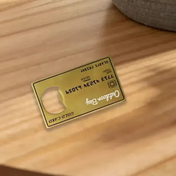 Gold Card Bottle Openers