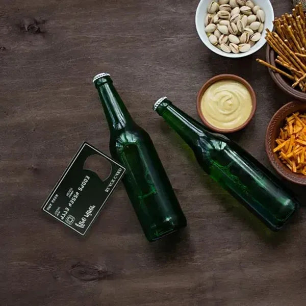 Black Card Bottle Openers