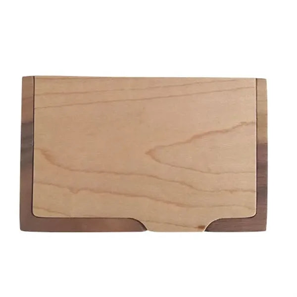 Walnut Wooden Business Card Holder