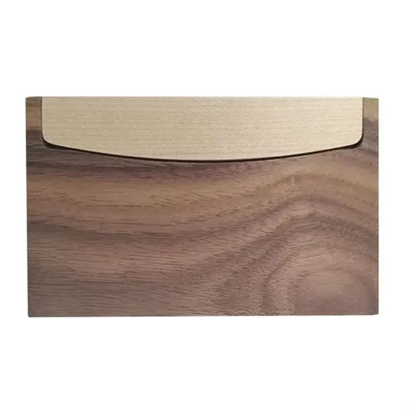 Walnut Wooden Business Card Holder