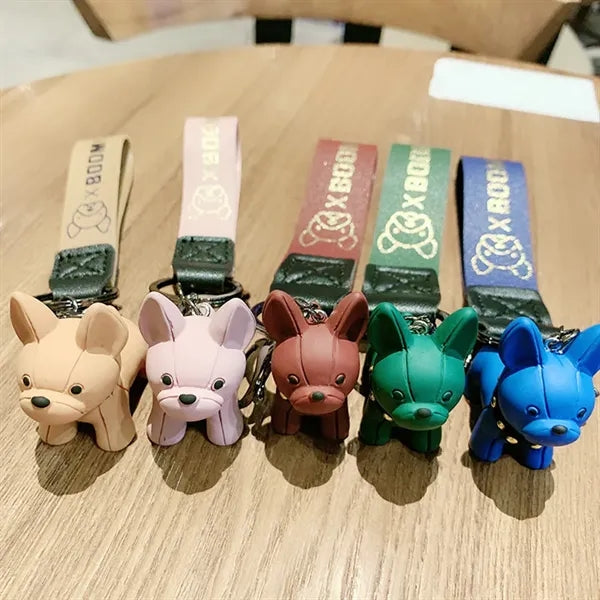 Adorable French Bulldog Keychain