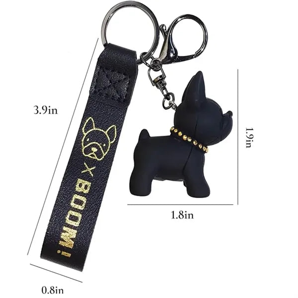 Adorable French Bulldog Keychain