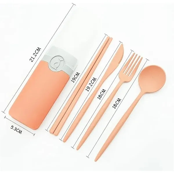 PortableTravel Utensil Set with Case