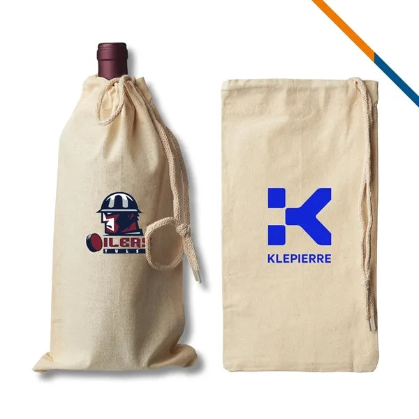 Veronica Cotton Drawstring Wine Bags