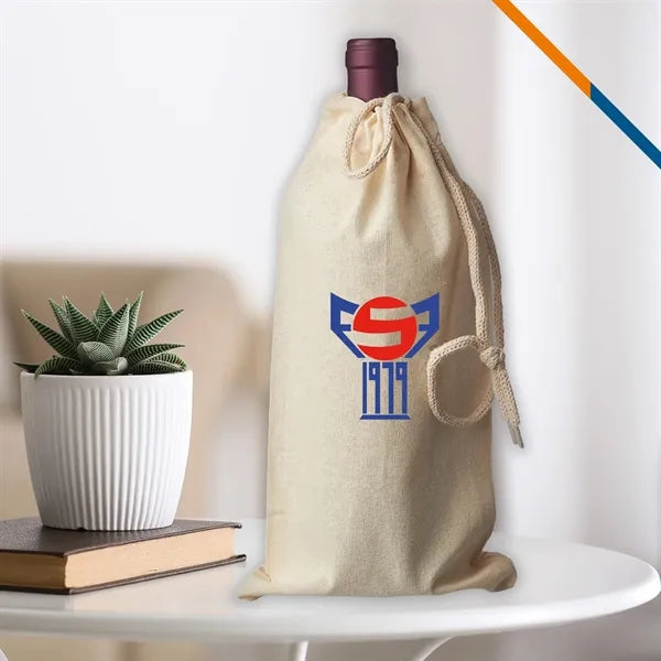 Veronica Cotton Drawstring Wine Bags