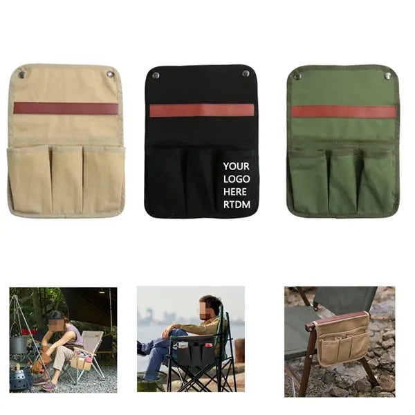Outdoor camping chair side storage bag