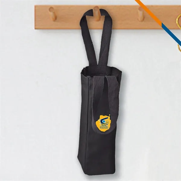 Cecilia Single Bottle Canvas Wine Totes