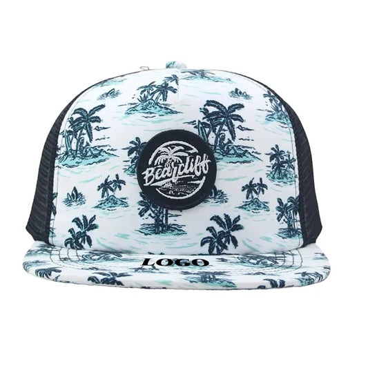 Flat Back mMesh 3D Embroidered Hip-Hop Hat