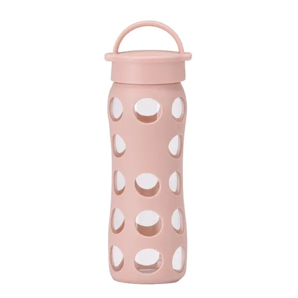 16oz Borosilicate Glass Cup With Silicone Sleeve