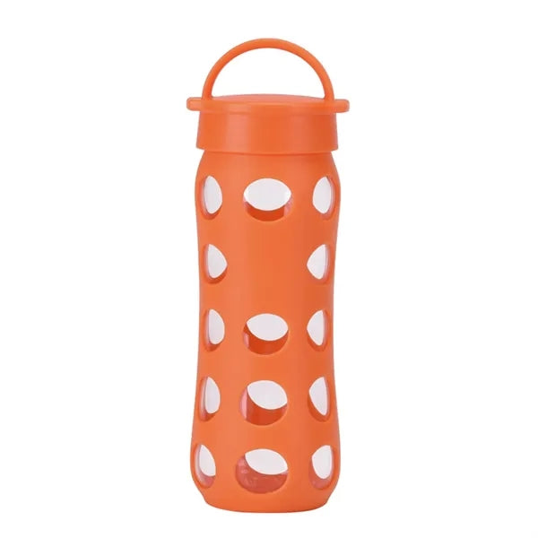 16oz Borosilicate Glass Cup With Silicone Sleeve