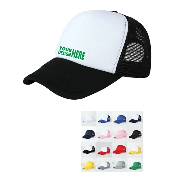 Foam(Sponge) Front Mesh Back 5 Panel Trucker Hat