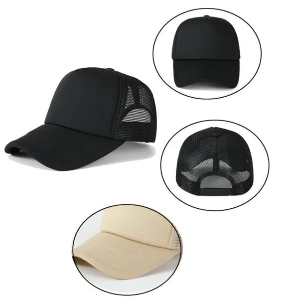 Foam(Sponge) Front Mesh Back 5 Panel Trucker Hat