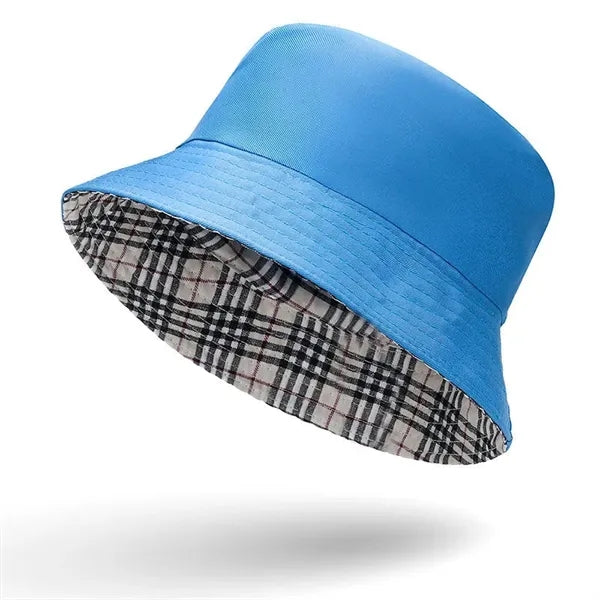 Double-sided pure cotton fisherman hat