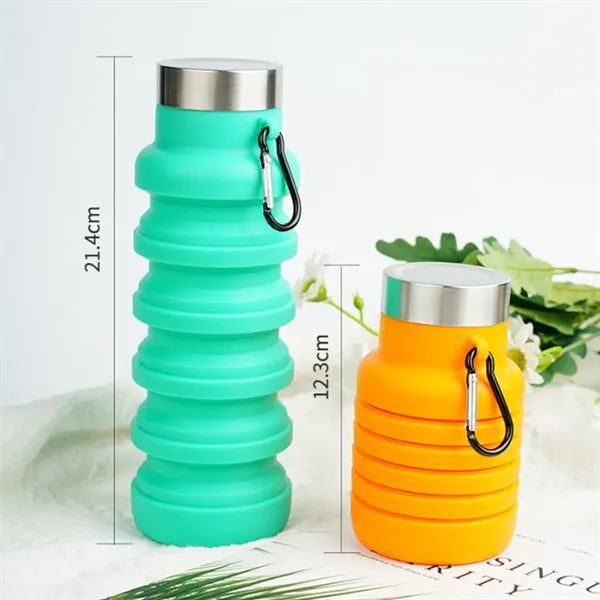 18Oz Silicone Collapsible Water Bottles