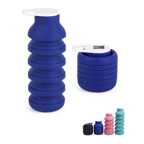 Food Grade Silicone Portable Leak Proof Water Bottle