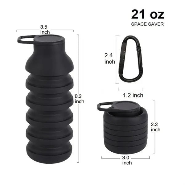 Food Grade Silicone Portable Leak Proof Water Bottle