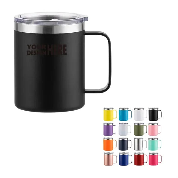 12OZ Insulated Coffee Mug with Lid And Handle