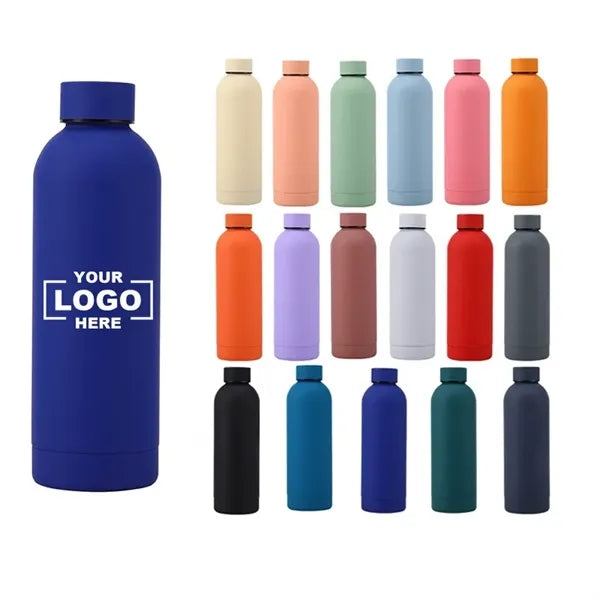 17oz 304 Stainless Steel Sports Frosted Thermos Cup Bottle