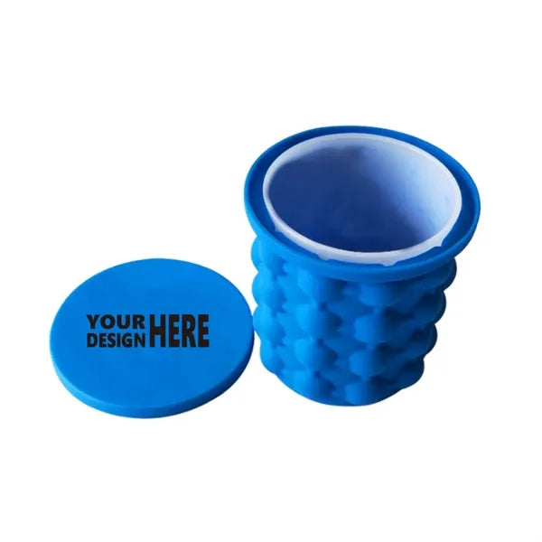 FDA Approved Silicone Ice Bucket Cup with Lid